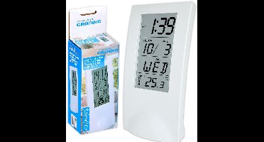 Grundig Weerstation - Weergave Tijd, Datum en Temperatuur - met Wekker en Timer - Wit