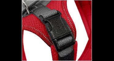 Hunter Harnas Maldon Up Rood&Grijs - Hondentuig - 60-91 cm