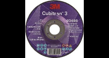 Voorslijpschijf Cubitron™ 3 Cut and Grind D125xS3.2mmKorrel 36+ g...