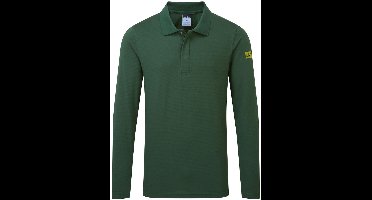 Portwest Anti-statische ESD Polo Lange Mouw AS23 - Flessengroen - XXXL