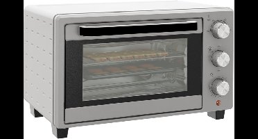 Core® Stoomoven - Stoomoven Kookboek - Stoomoven Ontkalker - Zilver - 46cm x 39cm x 29cm