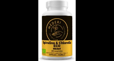 Spirulina & chlorella biologisch 200 tablets|Spirulina & chlorella organic 200 tablets|Spiruline & chlorelle bio 200 comprimés