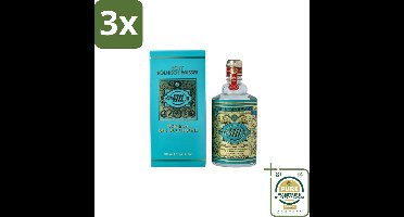 3 x 4711 – Eau de Cologne – Molanus Fles – 100 ml - Grootverpakking - 4711 Original Eau De Cologne - Eau De Cologne Molanus - Eau De Cologne 100 Ml - Frisheid - Ontspanning