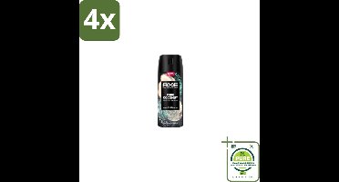 Axe – Deodorant Spray – Pure Coconut – 150 ml - Voordeelverpakking - 4 stuks - Deodorant spray - Kokosgeur