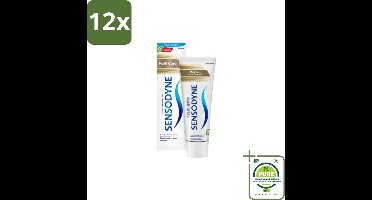Sensodyne Tandpasta MultiCare 75 ml - Voordeelverpakking - 12 stuks - Gevoelige tanden - Mondverzorging