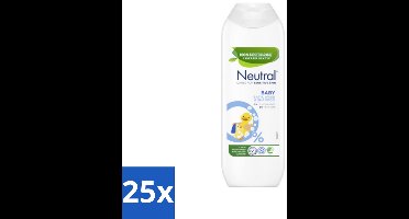 25 x Neutral Baby Shampoo Parfumvrij 250 ml - Baby Shampoo - Baby Was - Babyhuid Verzorging - Zeepvrije Shampoo - Mild Shampoo