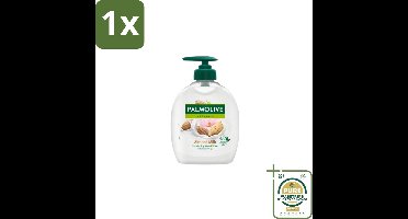 1 x Palmolive Handzeep Naturals Amandel Melk 300 ml- Handzeep - Handen Reinigen - Handen Verzorgen - Amandelmelk - Aloë Vera