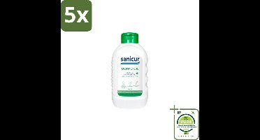 5 x Sanicur Bath & Showergel Dermo-Oil 300 ml - Grootverpakking - Bad En Douchegel - Droge Huid - Gevoelige Huid - Voedende Badgels - Huidbarrière
