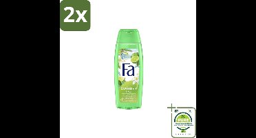 Fa – Douchegel – Caribbean Lemon – 250 ml - Voordeelverpakking - 2 stuks - Douchegel citroen - Citroen geur