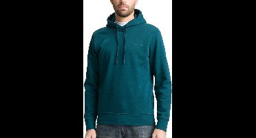 Tom Tailor - Hoodie - Heren - 3XL - Groen - Katoen - 1048635