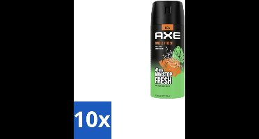 Axe Deodorant Bodyspray Jungle Fresh 150 ml - Bulkverpakking - 10 stuks