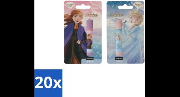Disney Frozen – Lippenbalsem – Blueberry & Passionfruit – Verzorgend - Bulkverpakking - 20 stuks