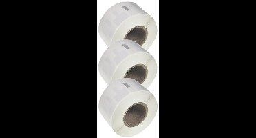 3x ABC huismerk etiketten rol geschikt voor Dymo S0722520 wit 25x54 mm geschikt voor Labelwriter 5XL 550 550 TURBO 4XL 310 320 330 400 450