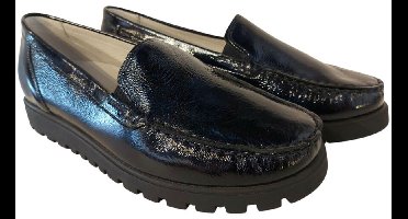 Waldlaufer Instapper 529001 143 194 Hegli Blauw Lak Wijdte H