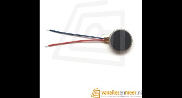 Mini vibratiemotor 12 mm bij 3,4 mm 3 V compact trilmotortje met twee draden