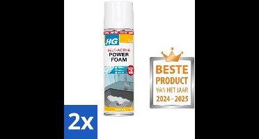 2 x HG - Power Foam Keuken - Vetoplossende Spray - 300 ml - Keukenreiniger - Vetverwijderaar - Schoonmaakspray - HG Power Foam - Keuken Schoonmaken