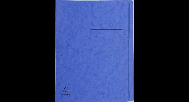 Exacompta 25x Snelhechtmap in glanskarton 355g - A4 - Blauw - 39992E