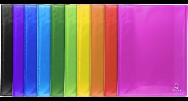Exacompta 12x IDERAMA® PP Showalbum halfharde PP - 30 tassen - 60 zichten - A4 - Geassorteerd - 85770E