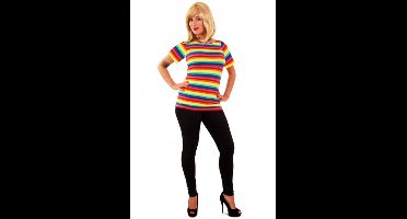Shirt regenboog print voor volwassenen