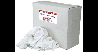 Poetsdoeken Wit - 10kg doos