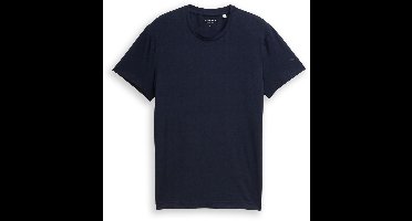 Tom Tailor - Basic getailleerd T-shirt - Maat XXXL - sky captain blue
