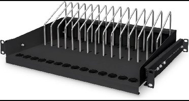 Uittrekbare 19 inch Serverkast Legplank voor 14 Tablets en Laptops