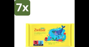 7 x Zwitsal Kids - Snoetenpoetsers - Voor Handjes en Snoetjes - 40 Doekjes - Snoetenpoetsers Voor Kinderen - Handjes Reinigen - Gezicht Reinigen - Kinderhuid - Hygiëne