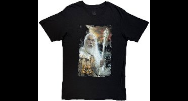 Lord Of The Rings - Gandalf The White Homage Heren Tshirt - L - Zwart