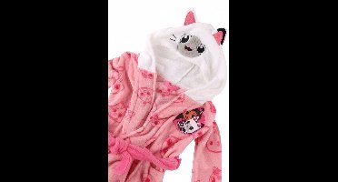 Gabby’s Poppenhuis Badjas Meisjes – Roze Ochtendjas met Capuchon – Officieel