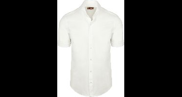 Suitable Shortsleeve Sorona Overhemd Erik Wit - Maat 41 - Heren - Overhemden Formeel