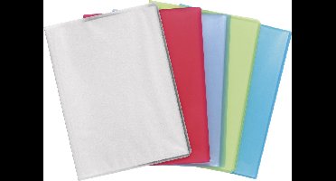 Exacompta 12x Chromaline showalbum met vaste rug PP - 50 tassen - 100 zichten - A4 - Geassorteerd - 85569E