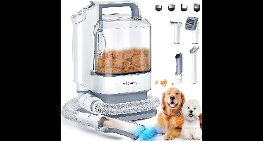 Professionele Hondentrimmer – Hondenknipper – Huisdier Trimmer – Pet Groomer – Hond Verzorging – Met 3,2L Stofzuiger – Krachtige Zuigfunctie 3 Standen