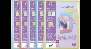 Exacompta 10x Showalbum in polypropyleen Kreacover Pastel 100 zichten - A4 - Geassorteerd - 5859E