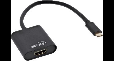 InLine USB-C - HDMI 4K 60Hz adapter | zwart | 0,20 meter