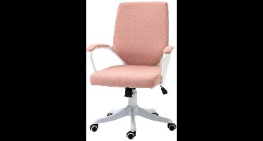 Bureaustoel – Ergonomische Stoel – Kantoorstoel – Thuiswerkstoel – Verstelbare Zithoogte – Kantelbare Zitting – Ademend Linnen