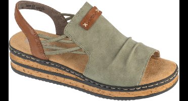 Rieker Sandals 67476, Vrouwen, Grijs, Sandalen, maat: 40