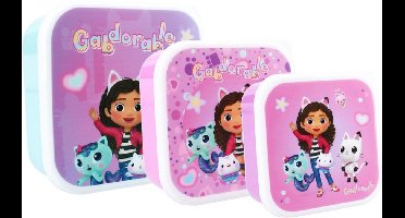 Vadobag Gabby's Dollhouse Snackbox en Fruitdoos - 3in1