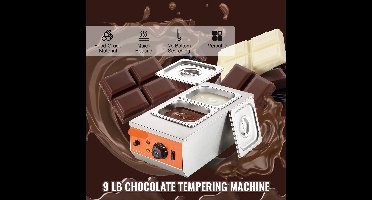 Chocolade Smelter - Smelt Chocolade - Chocolade Fondue - Elektrische Chocoladesmelter - Chocoladesmeltkroes - 2 Tanks - 17 lb - Chocolade Verwarmen & Tempereren