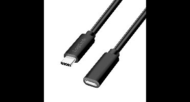 LogiLink CU0212 USB-C-kabel USB 2.0 USB-C stekker, USB-C bus 3.00 m Zwart