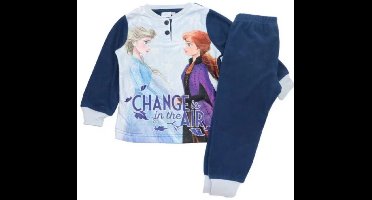Disney Frozen Pyjama - Change is in the air - Navy - Micro Polar Fleece - Maat 98/104