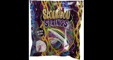 Scoubidou knooptouwtjes creatief speelgoed 100 stuks kleurrijk.