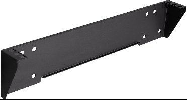 LogiLink 19" rack voor montage onder tafel/aan muur, 1 HE, zwart