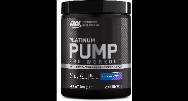 Optimum Nutrition Platinum Pump Pre Workout - Blue Raspberry - 380 gram (20 Servings)