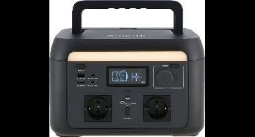 Mestic Power Station MPS-1000 | Compact & Lichtgewicht - Capaciteit: 614 Wh - Nominaal vermogen: 1000 W - Met ingebouwde laadregelaar