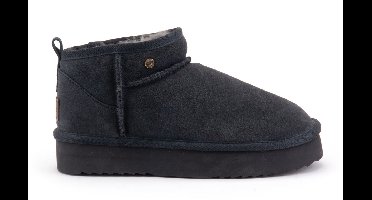 Warmbat Durack Suede Boot Plateau Dames Laarzen - Charcoal