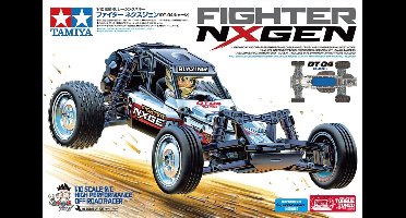Tamiya Modelbouwpakket Militaire voertuigen - 58741 RC Buggy - Fighter NXGEN DT-04 met Certificaat RC Plastic - 1:10 - Modelbouw