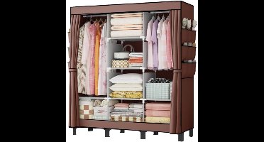 Dressing Kasten - Kledingkast - Kledingkasten Slaapkamer - Organizer - Bruin
