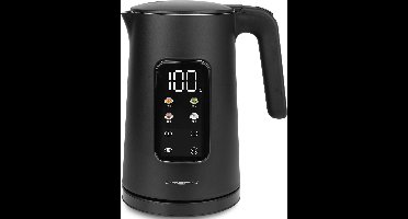 Emerio Waterkoker met Temperatuurregeling 1.7 Liter - Touch Control en 360° draaibaar - 40°C voor babyvoeding - Warmhoudfunctie - Elektrische Waterkoker 2200W - WK-132229 - Zwart