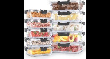 DailySupplies® Meal Prep Bakjes Glas - Vershoudbakjes - Mason Jar