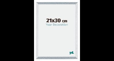 Your Decoration - Fotolijst 48x67 cm - MDF - Aluminium Geborsteld - Mura